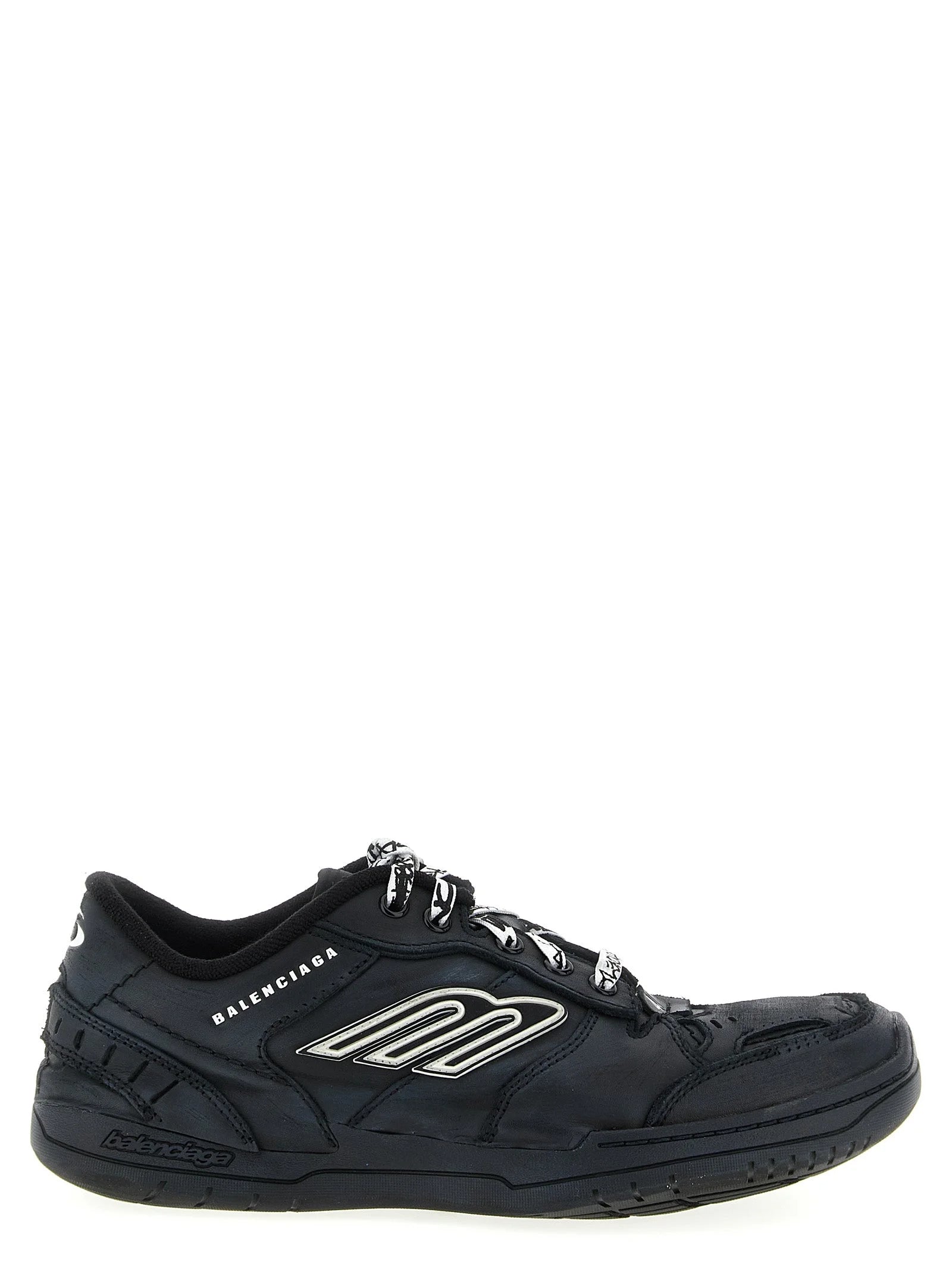 Balenciaga Black Calfskin Athletic Sneakers