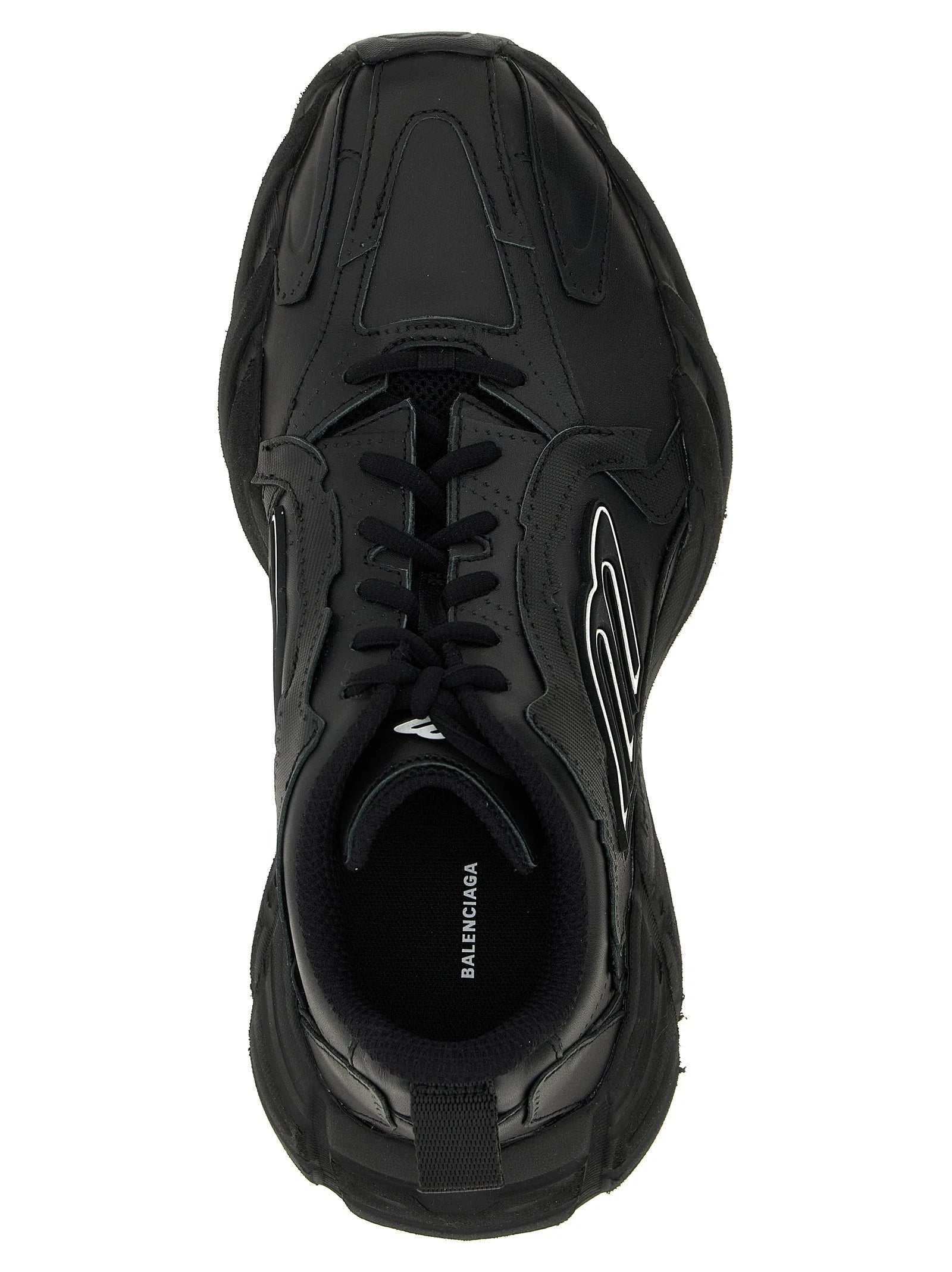 Balenciaga Black Calfskin Athletic Sneakers - EU44/US11