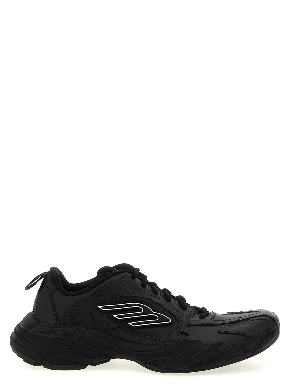 Balenciaga Black Calfskin Athletic Sneakers - EU44/US11