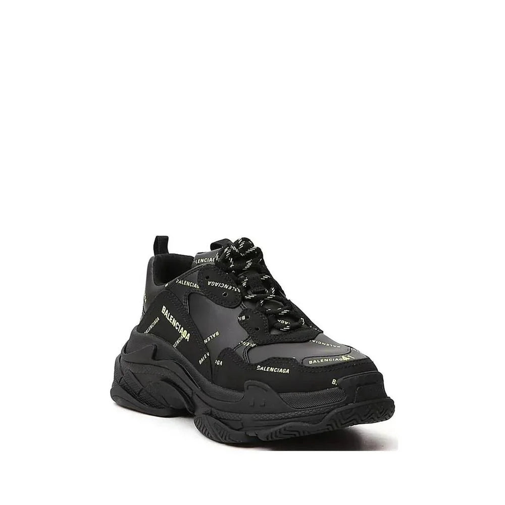 Balenciaga Black Calfskin Chunky Sneakers