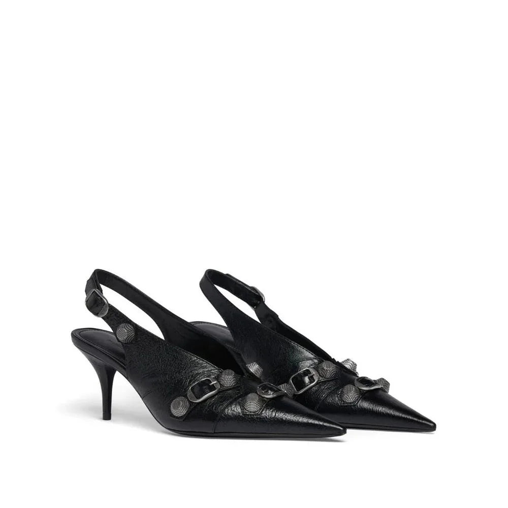 Balenciaga Black Calfskin High Heel Pumps