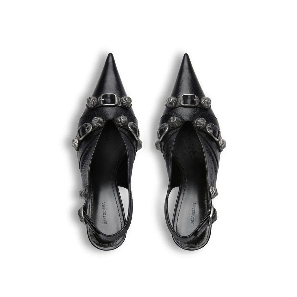 Balenciaga Black Calfskin High Heel Pumps