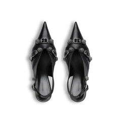Balenciaga Black Calfskin High Heel Pumps
