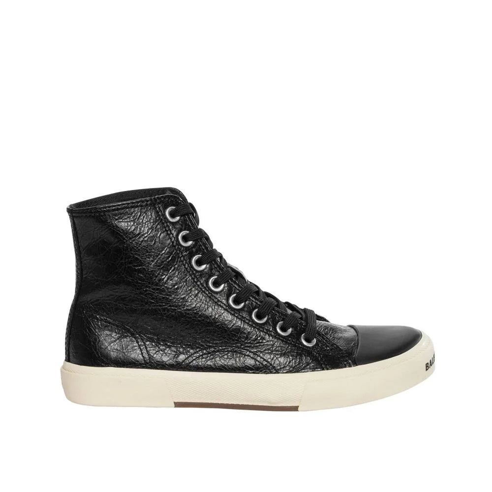 Balenciaga Black Calfskin High Top Sneakers - EU40/US10