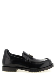 Balenciaga Black Calfskin Slip-On Loafers
