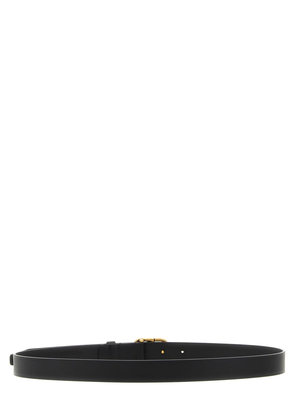 Balenciaga Cinto Fino Preto em Pele de Vitelo - 90 cm /  ́36 Polegadas