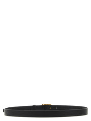 Balenciaga Cinto Fino Preto em Pele de Vitelo - 90 cm /  ́36 Polegadas