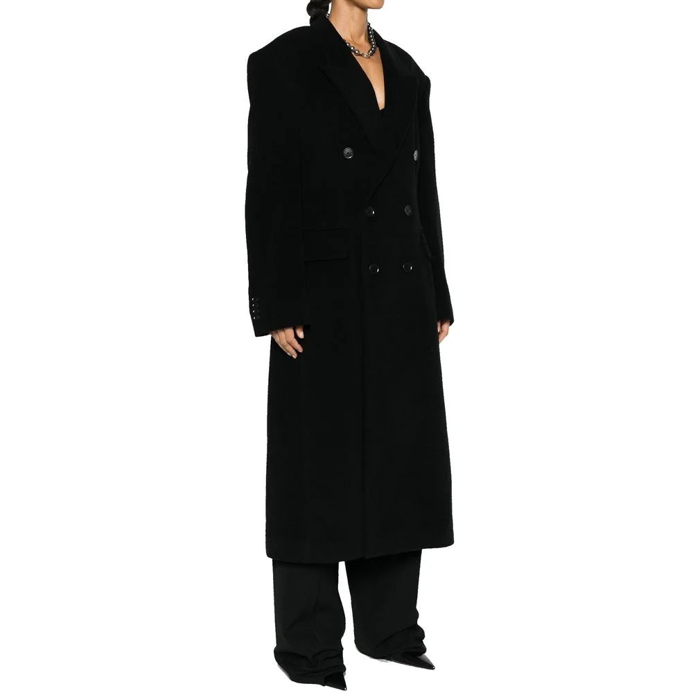 Balenciaga Black Cashmere Coat - 40