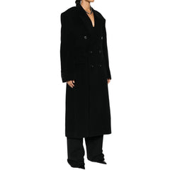 Balenciaga Black Cashmere Coat - 40