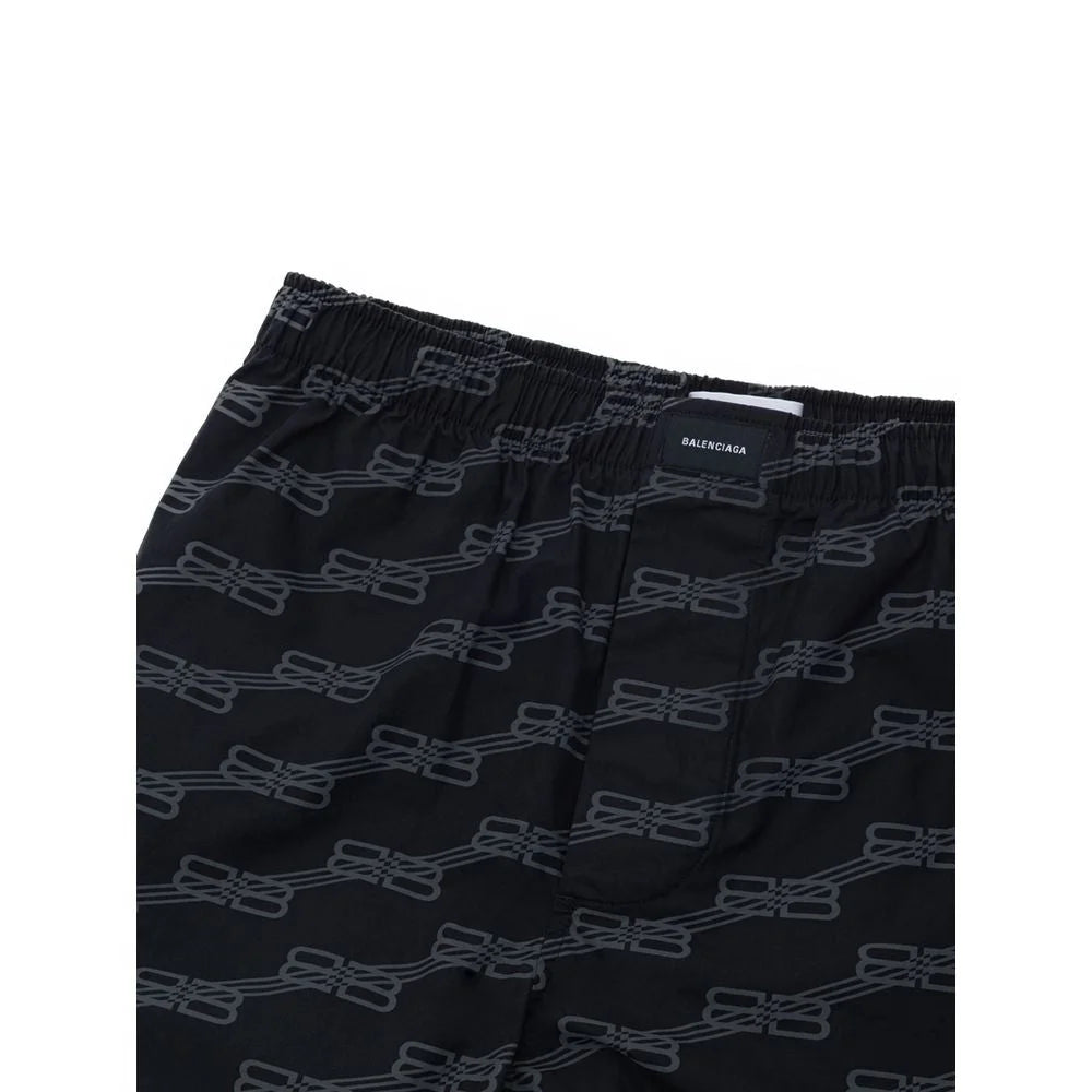 Balenciaga Black Cotton Bermuda