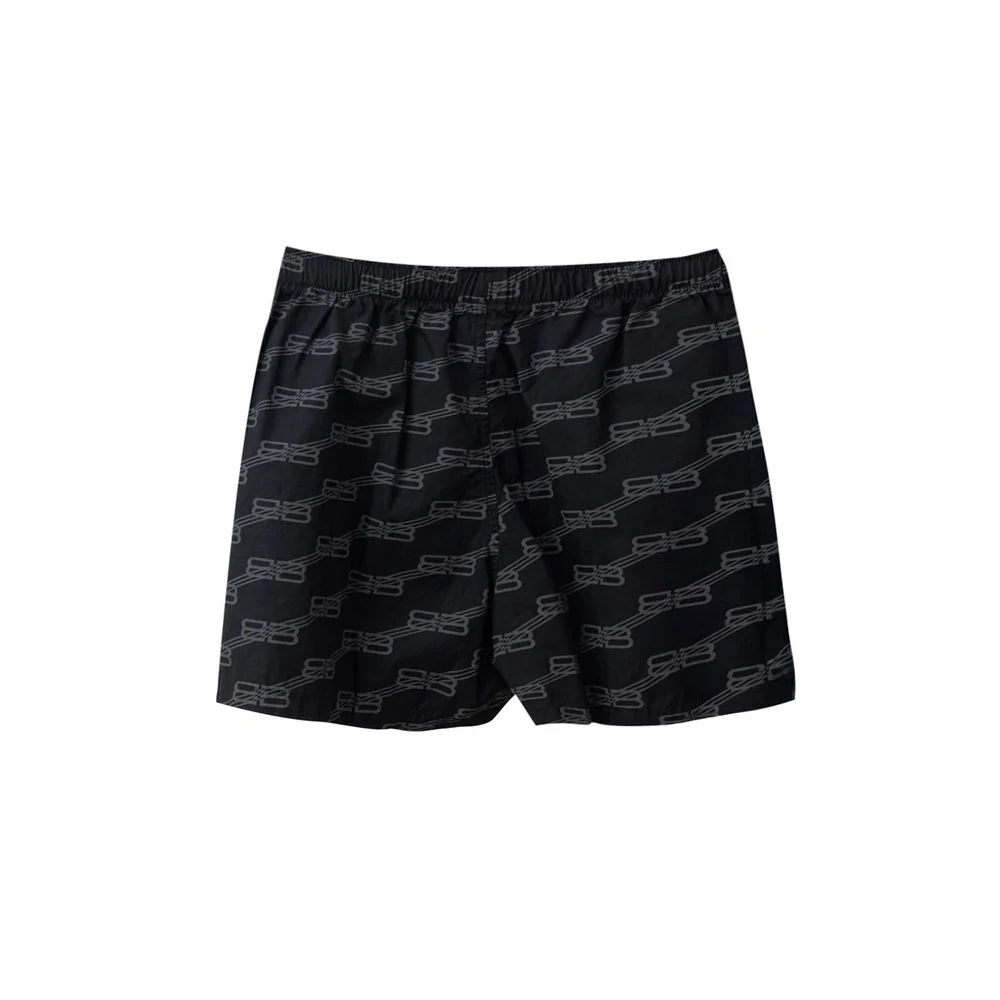 Balenciaga Black Cotton Bermuda - Bermudas