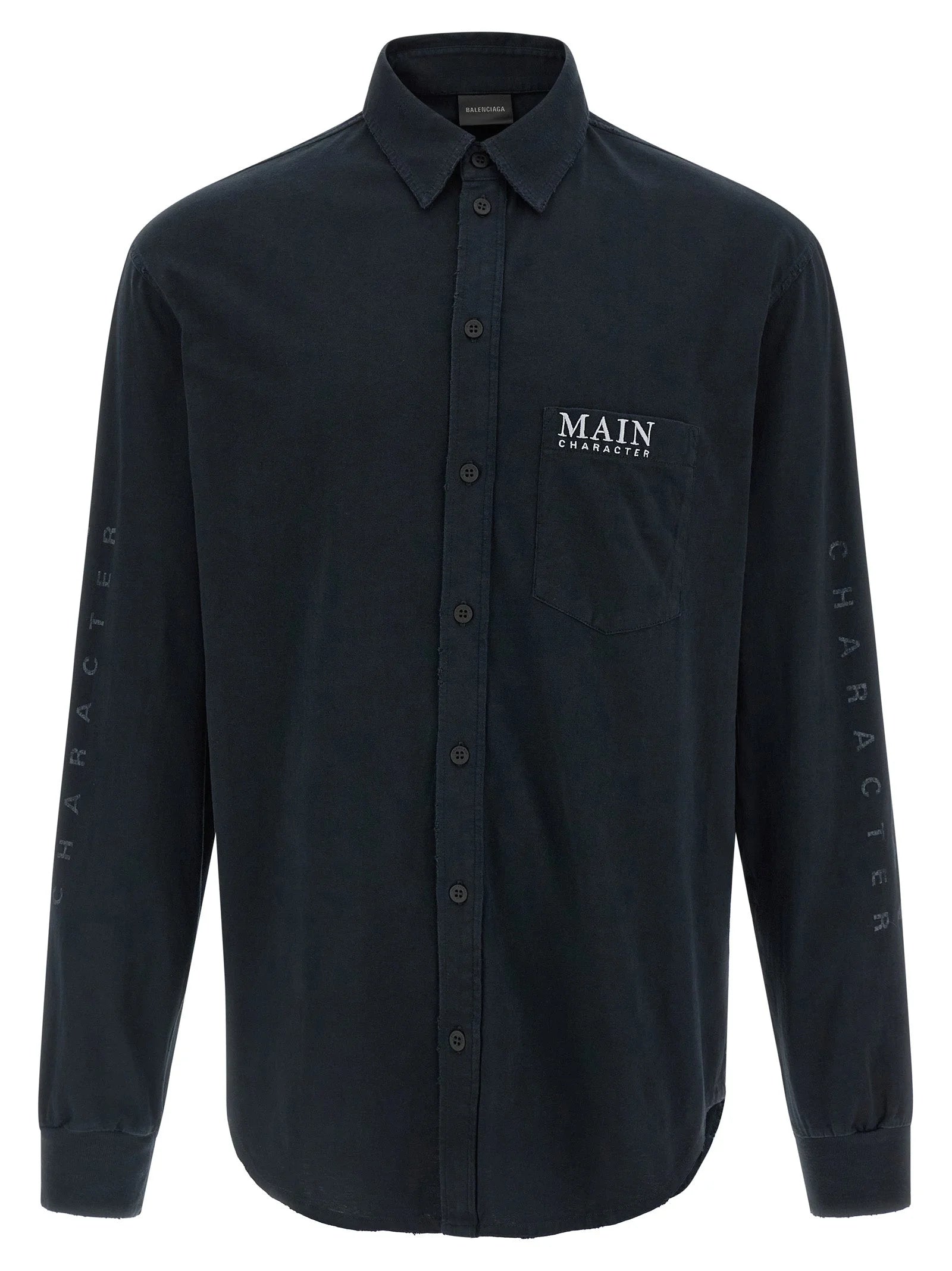 Balenciaga Black Cotton Blouse
