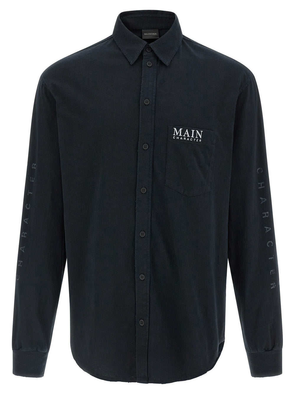 Balenciaga Black Cotton Blouse