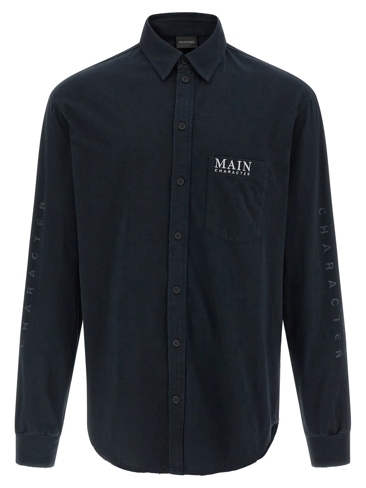 Balenciaga Black Cotton Blouse