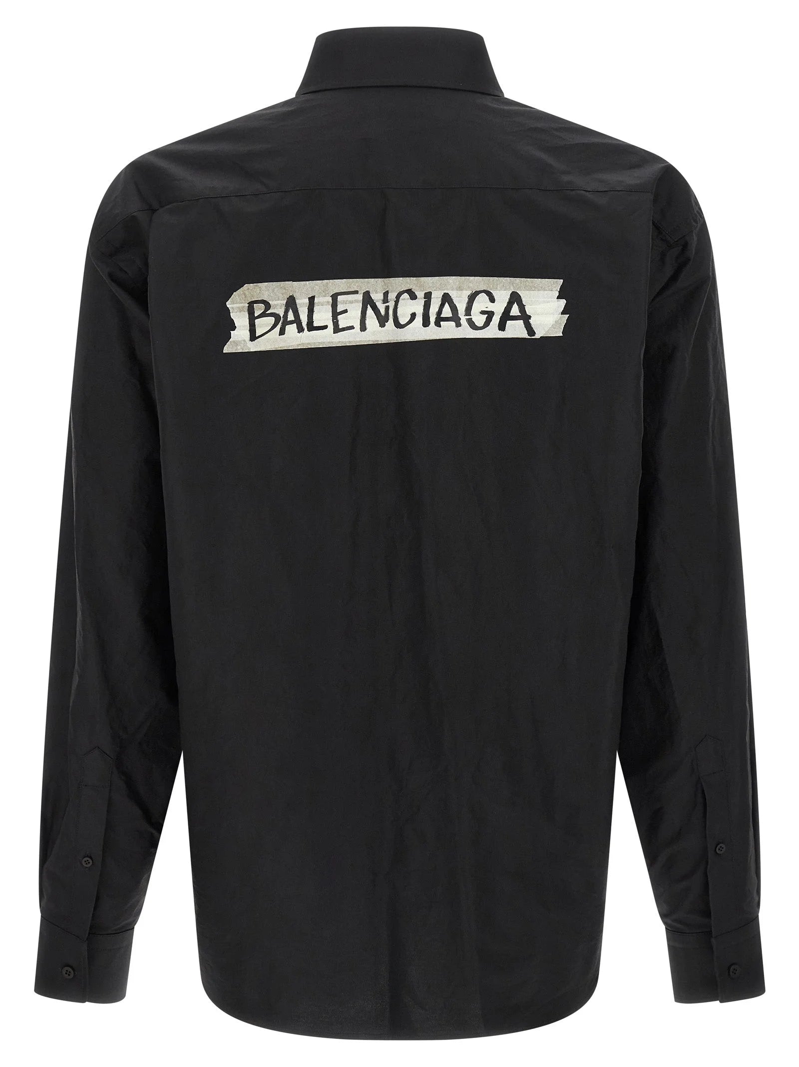 Balenciaga Black Cotton Blouse