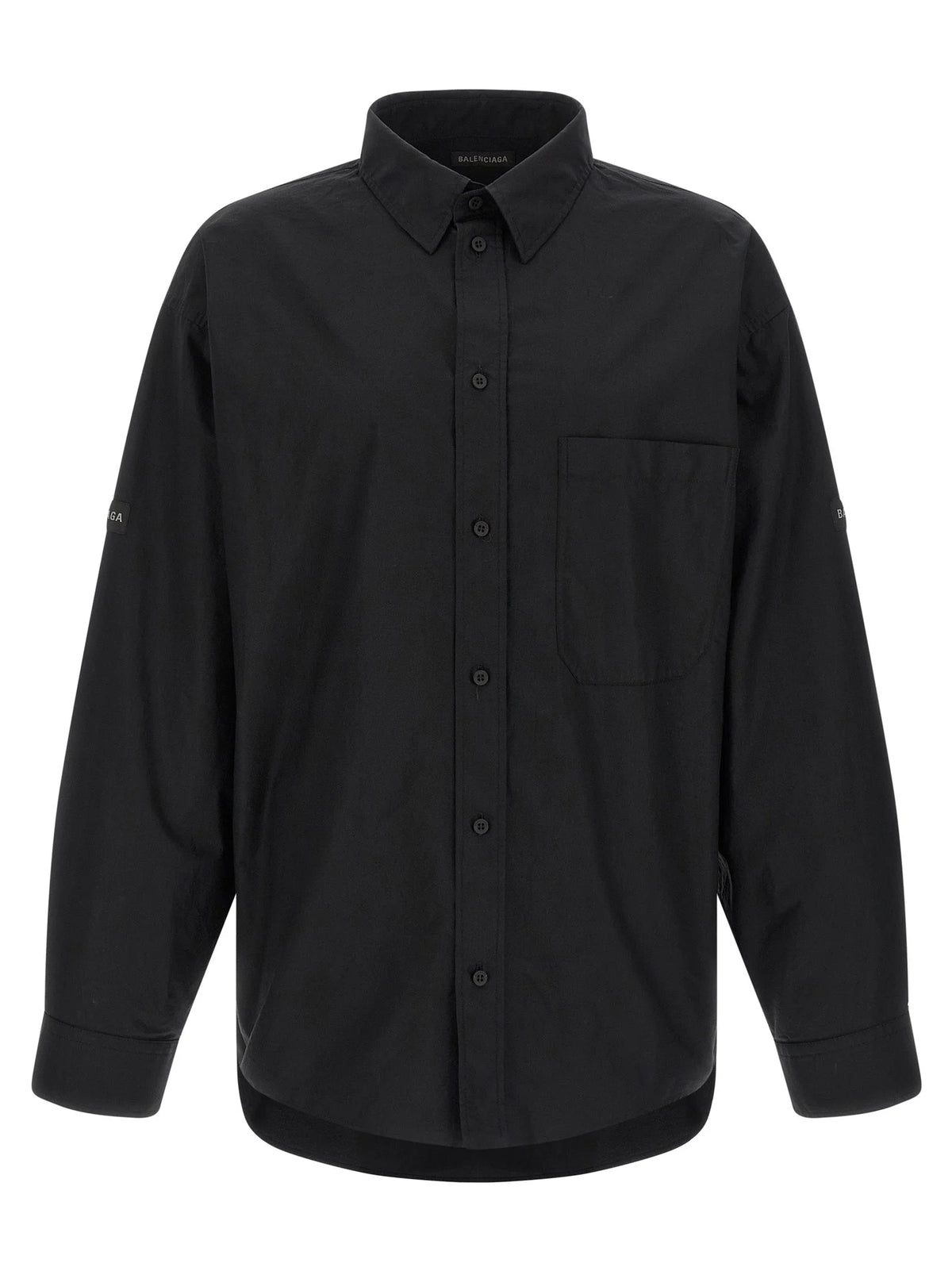Balenciaga Black Cotton Blouse