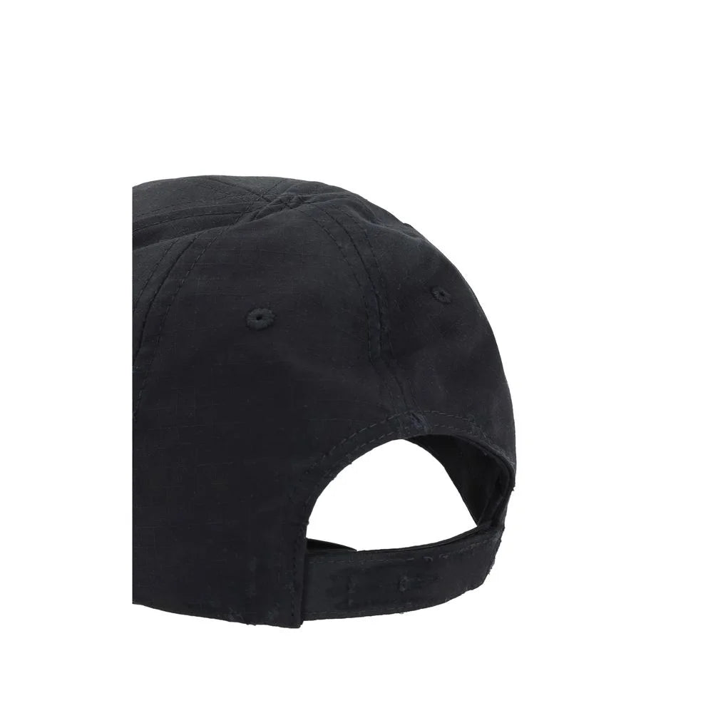 Balenciaga Black Cotton Cap (Baseball Hat) - S