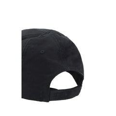 Balenciaga Black Cotton Cap (Baseball Hat) - S