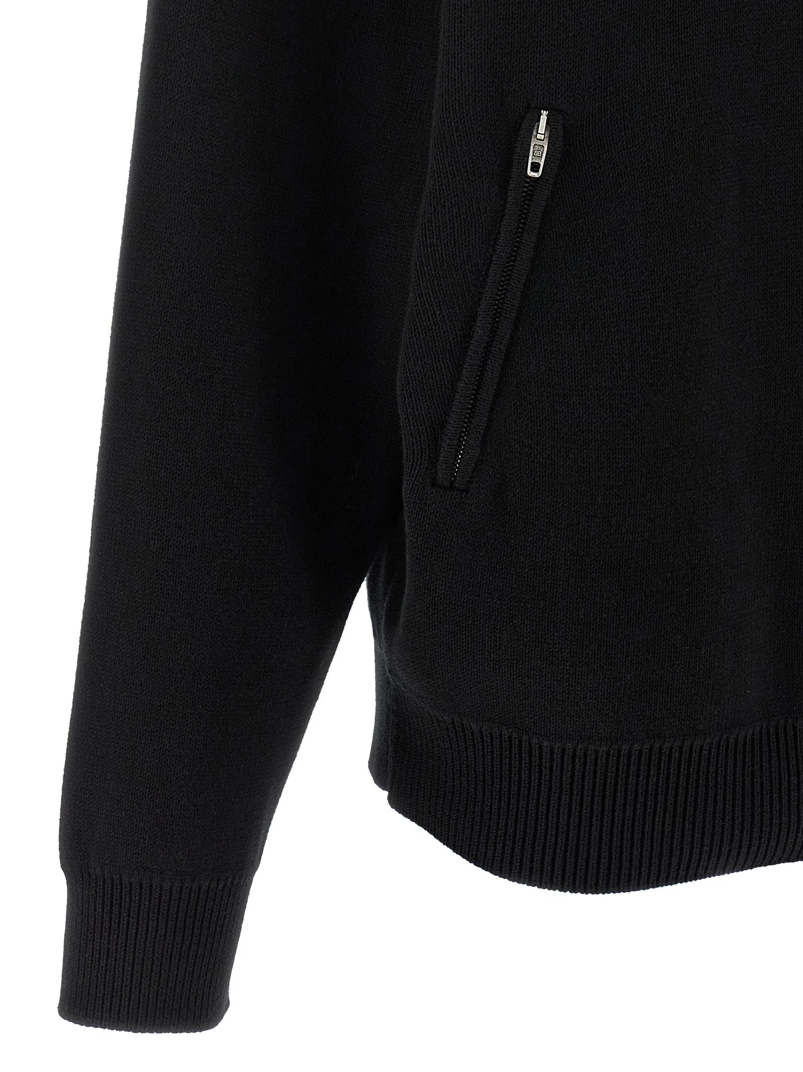 Balenciaga Black Cotton Cardigan