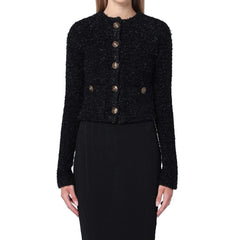 Balenciaga Black Cotton Cardigan - M