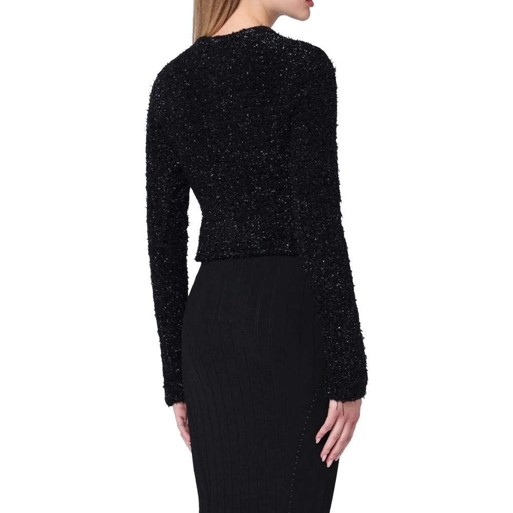 Balenciaga Black Cotton Cardigan - M