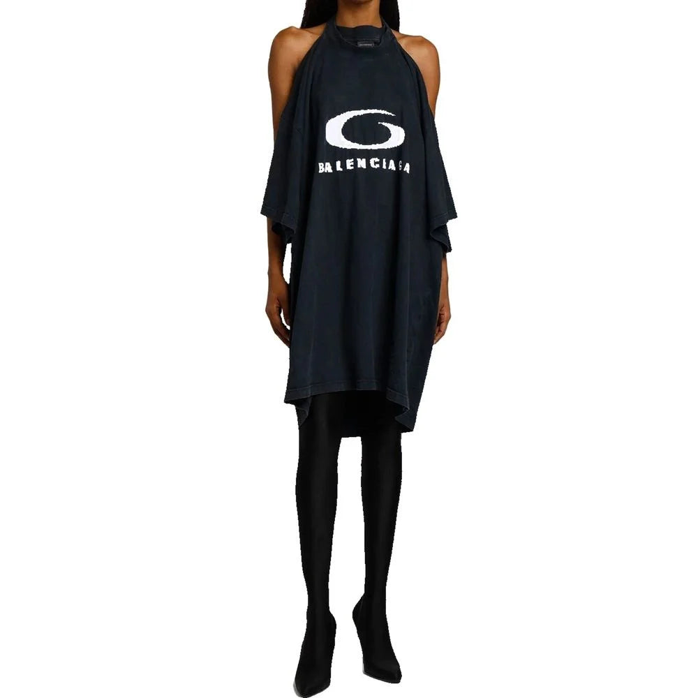 Rochie casual din bumbac negru Balenciaga - IT48 | M
