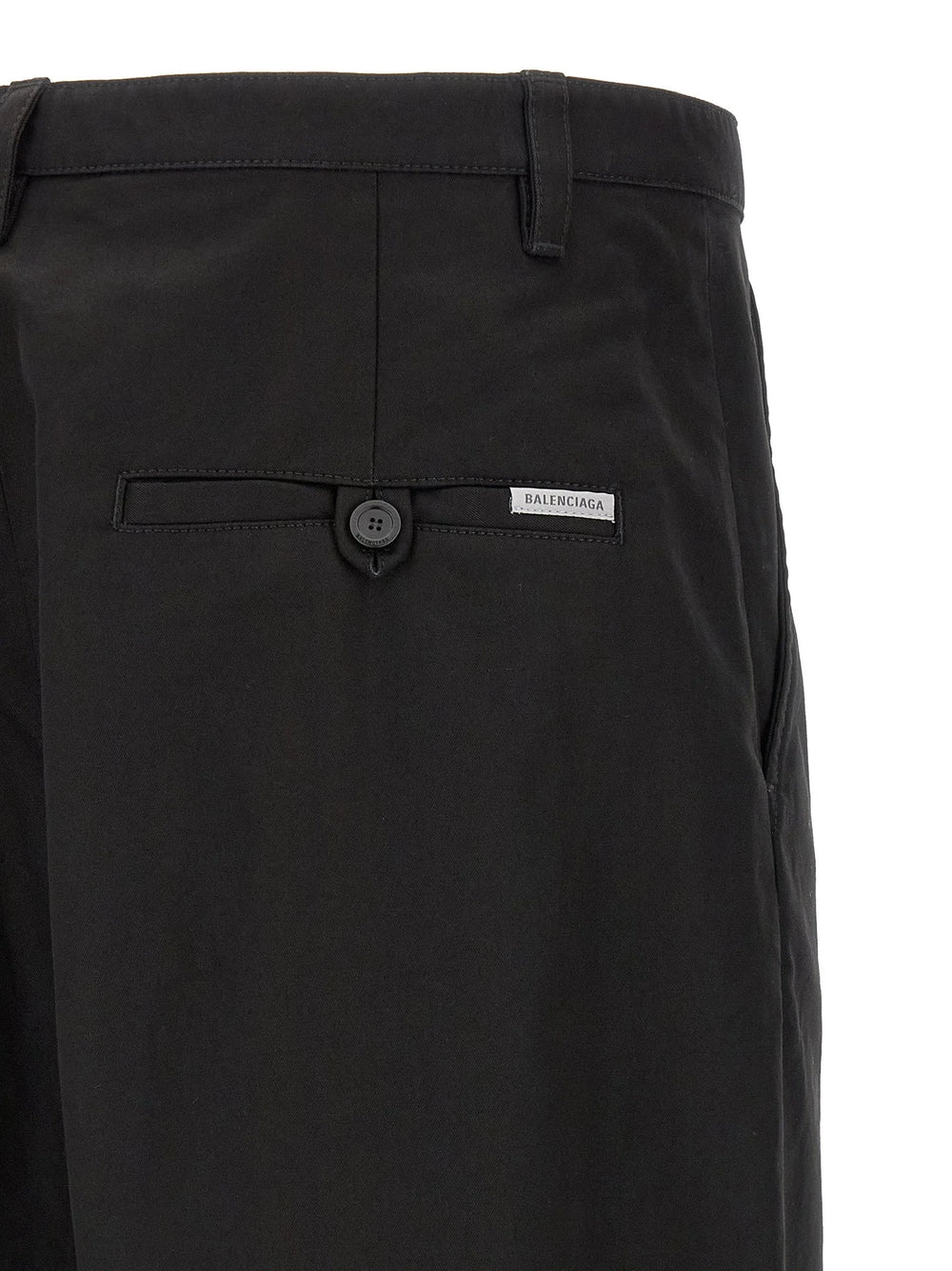 Balenciaga Black Cotton Chino Pants - 48 | M