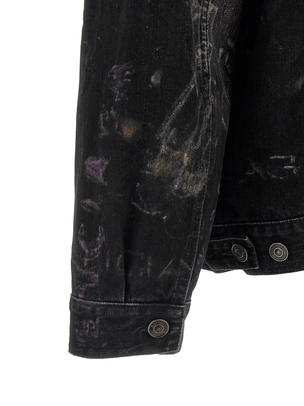 Balenciaga Black Cotton Denim Jacket