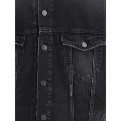 Balenciaga Black Cotton Denim Jacket