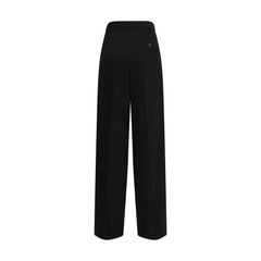 Balenciaga Black Cotton Dress Pants