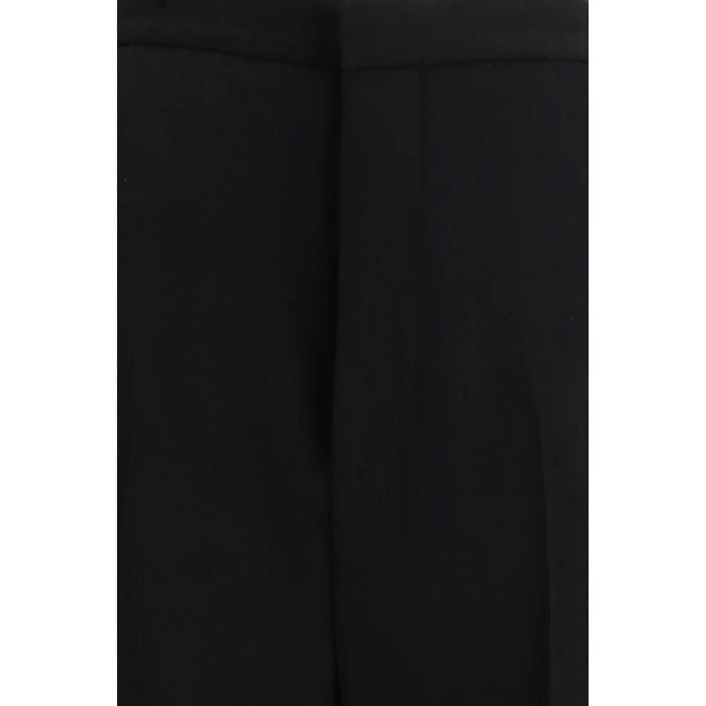 Balenciaga Black Cotton Dress Pants