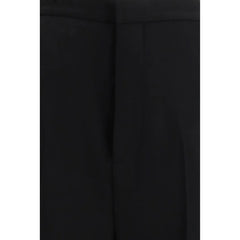 Balenciaga Black Cotton Dress Pants