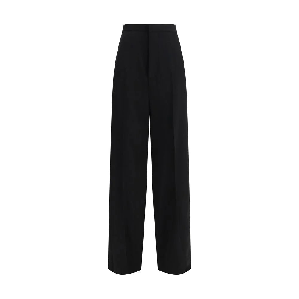 Balenciaga Black Cotton Dress Pants