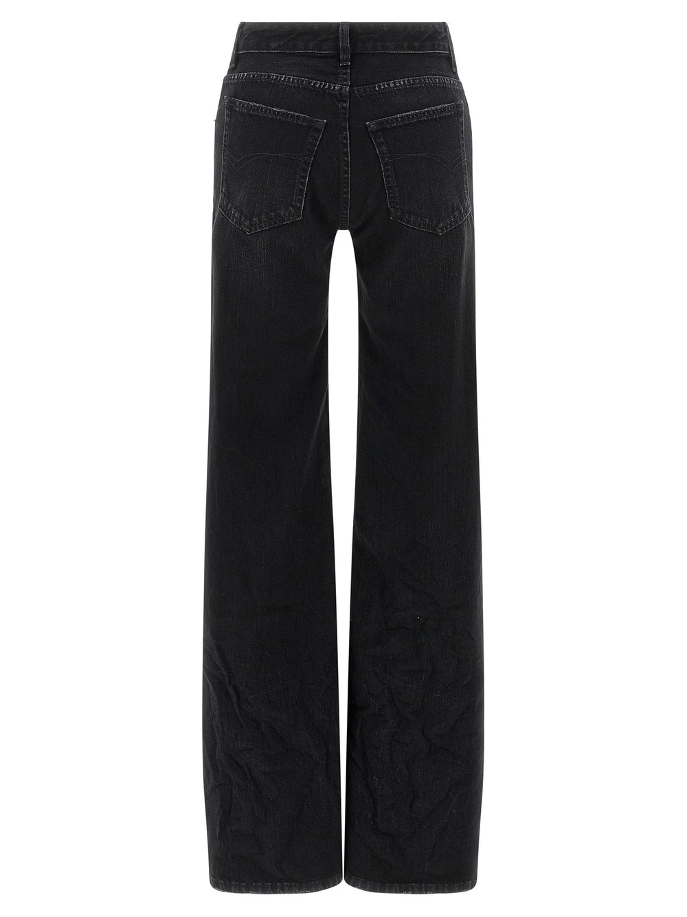 Balenciaga Black Cotton Flared Jeans