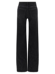 Balenciaga Black Cotton Flared Jeans