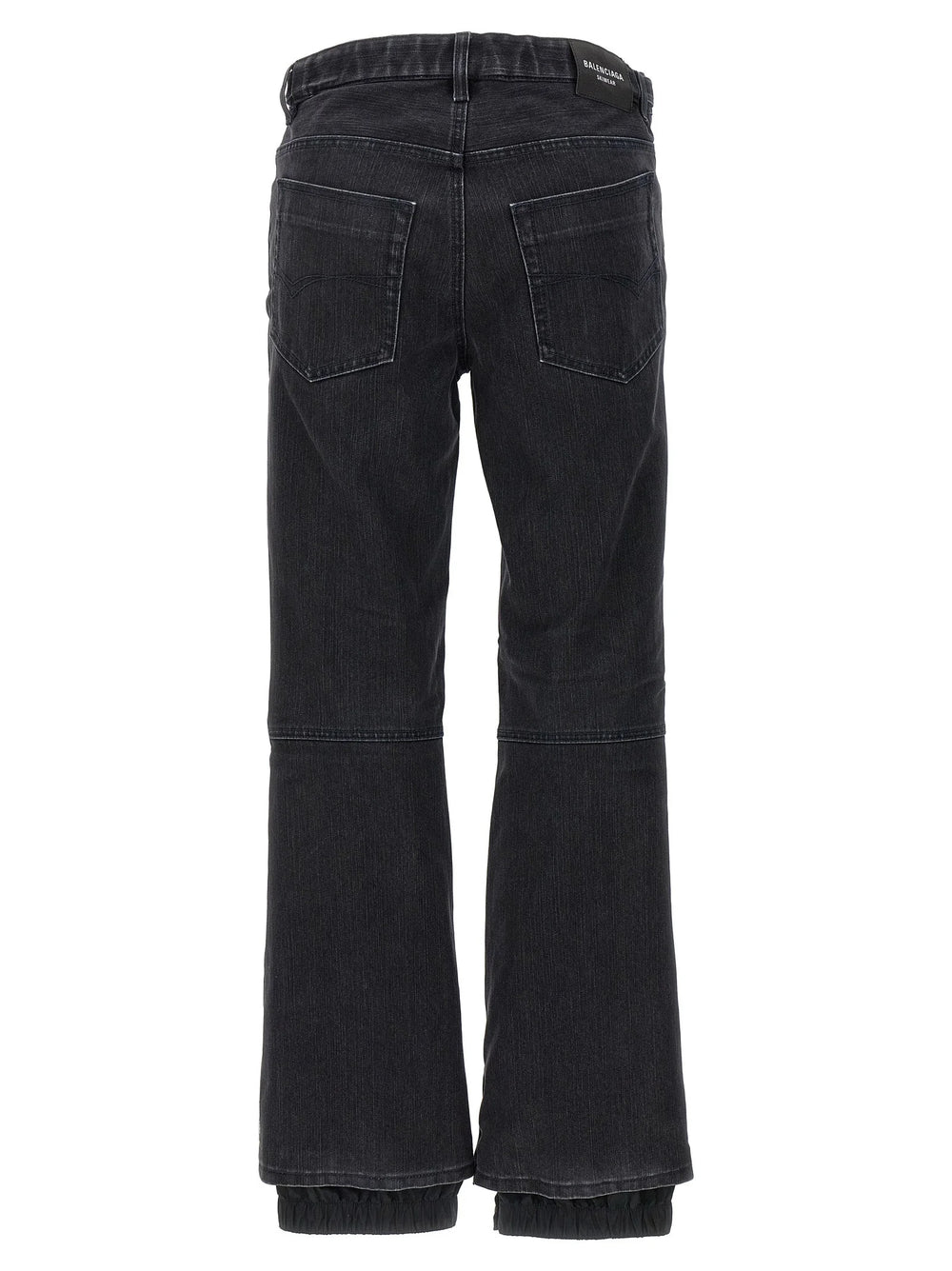 Balenciaga Black Cotton Flared Jeans - 24