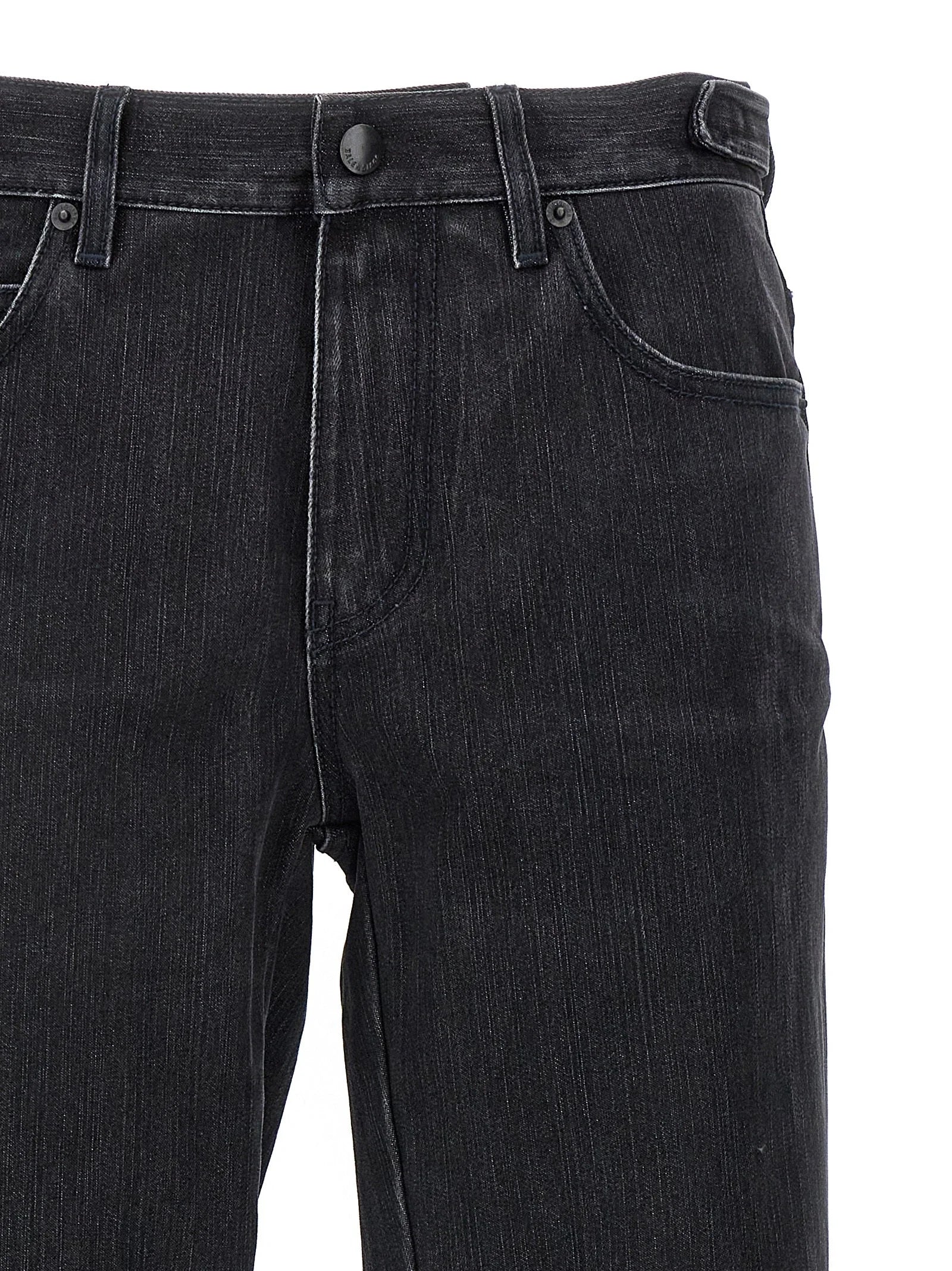 Balenciaga Black Cotton Flared Jeans - 24