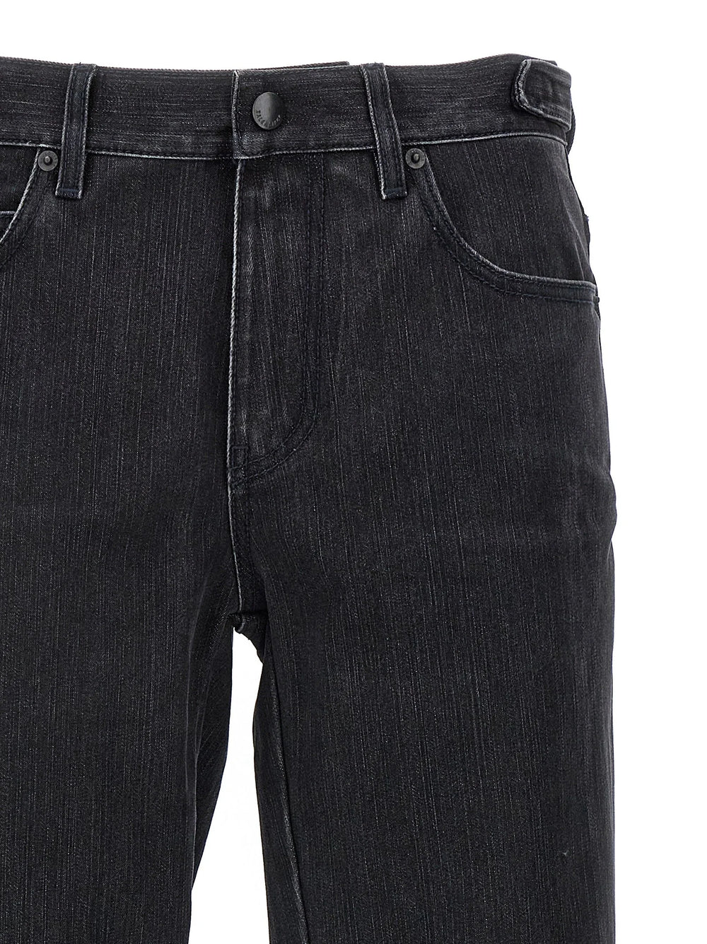 Balenciaga Black Cotton Flared Jeans - 24