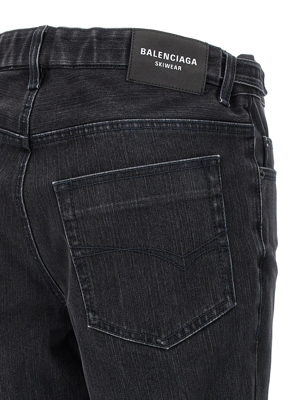 Balenciaga Black Cotton Flared Jeans - 24