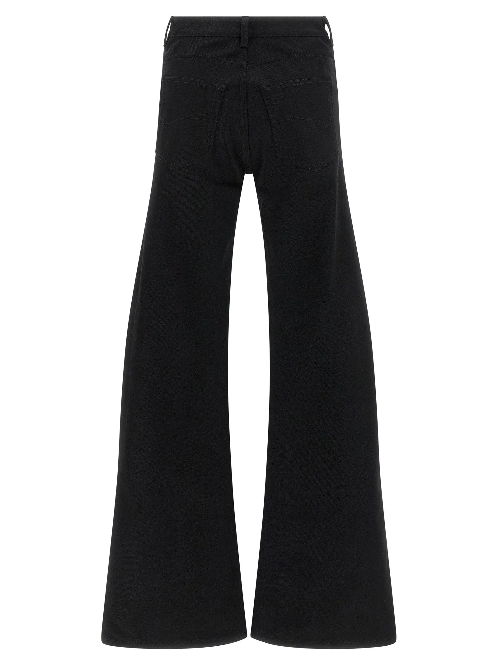 Balenciaga Black Cotton Flared Jeans