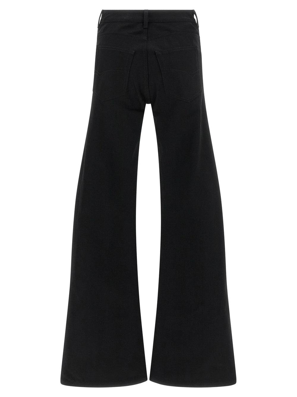 Balenciaga Black Cotton Flared Jeans