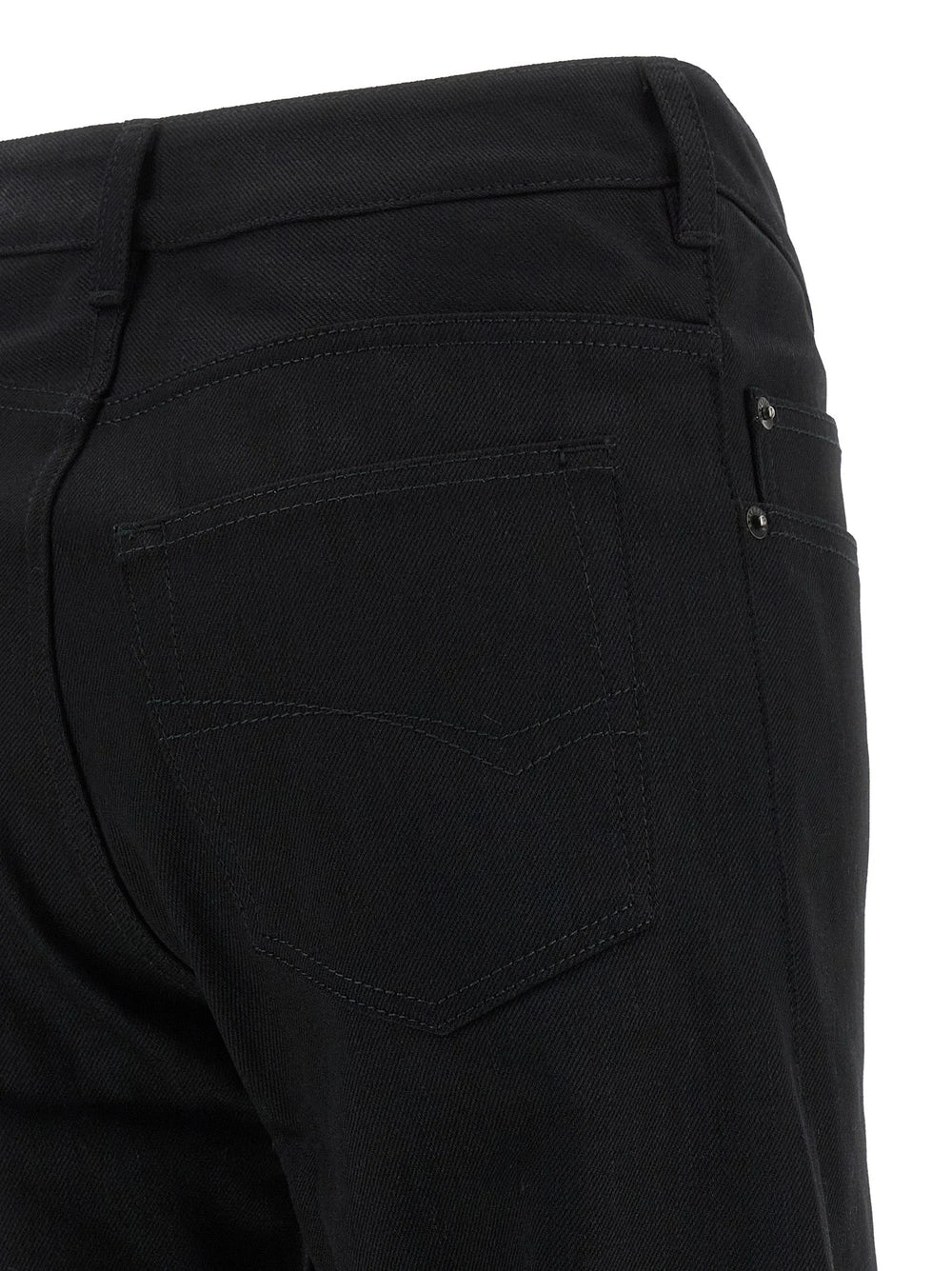 Balenciaga Black Cotton Flared Jeans