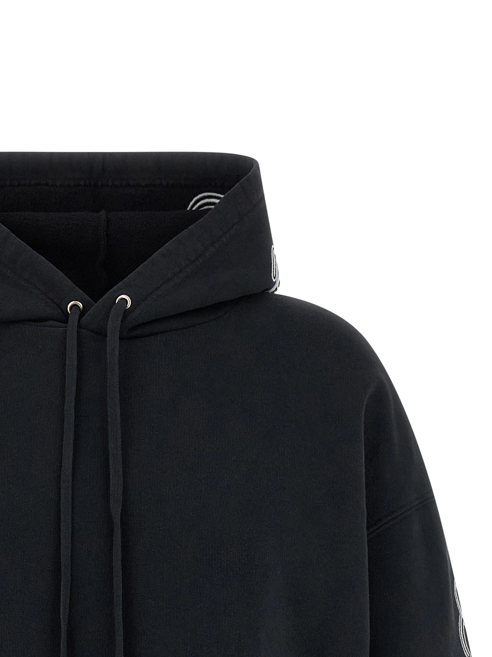 Balenciaga Black Cotton Hoodie