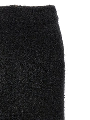 Balenciaga Black Cotton Midi Skirt
