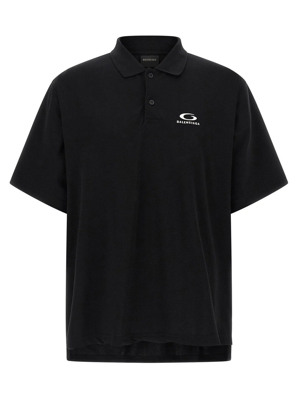 Balenciaga Black Cotton Polo Shirt - M