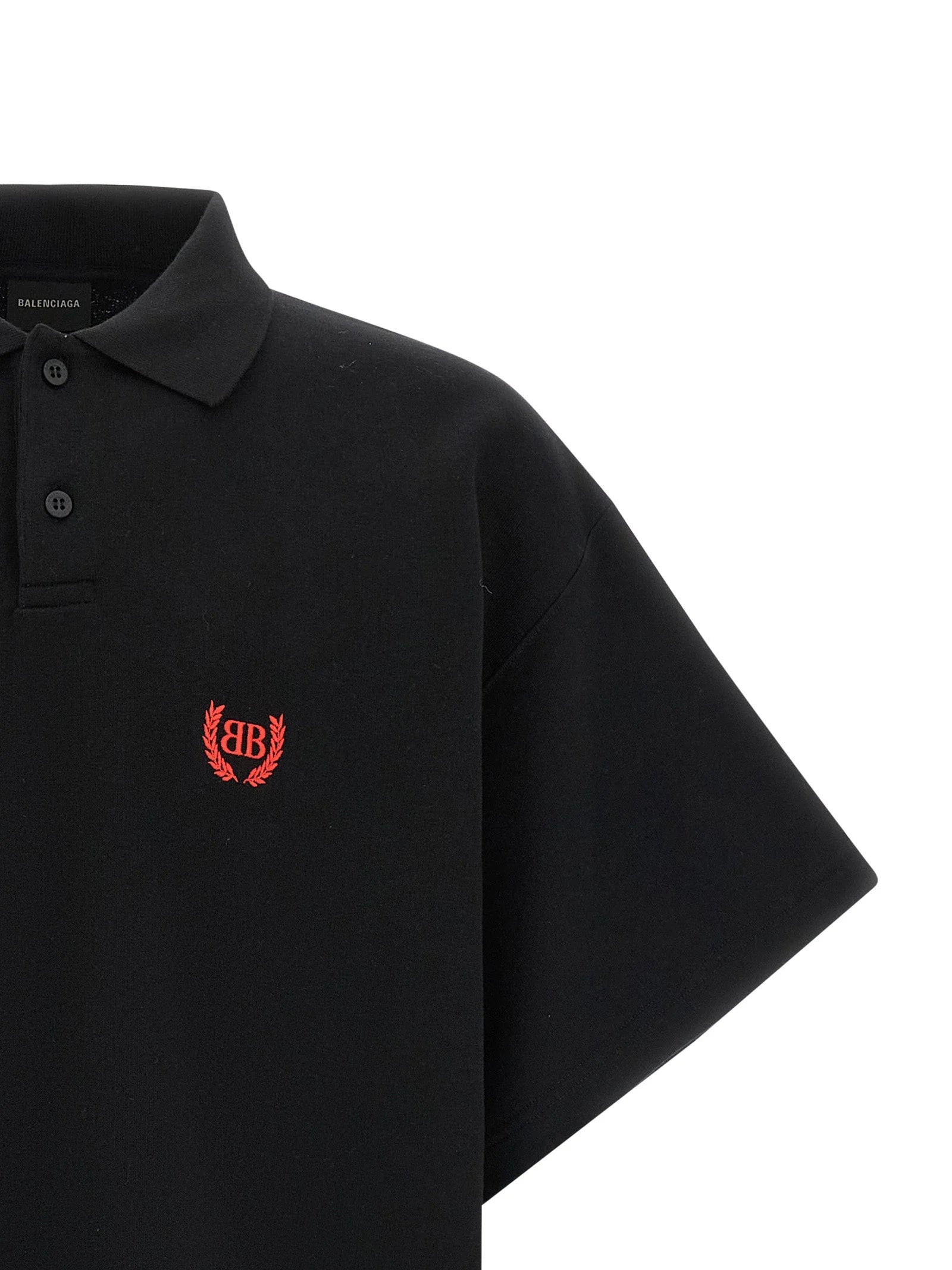 Balenciaga Black Cotton Polo Shirt - S