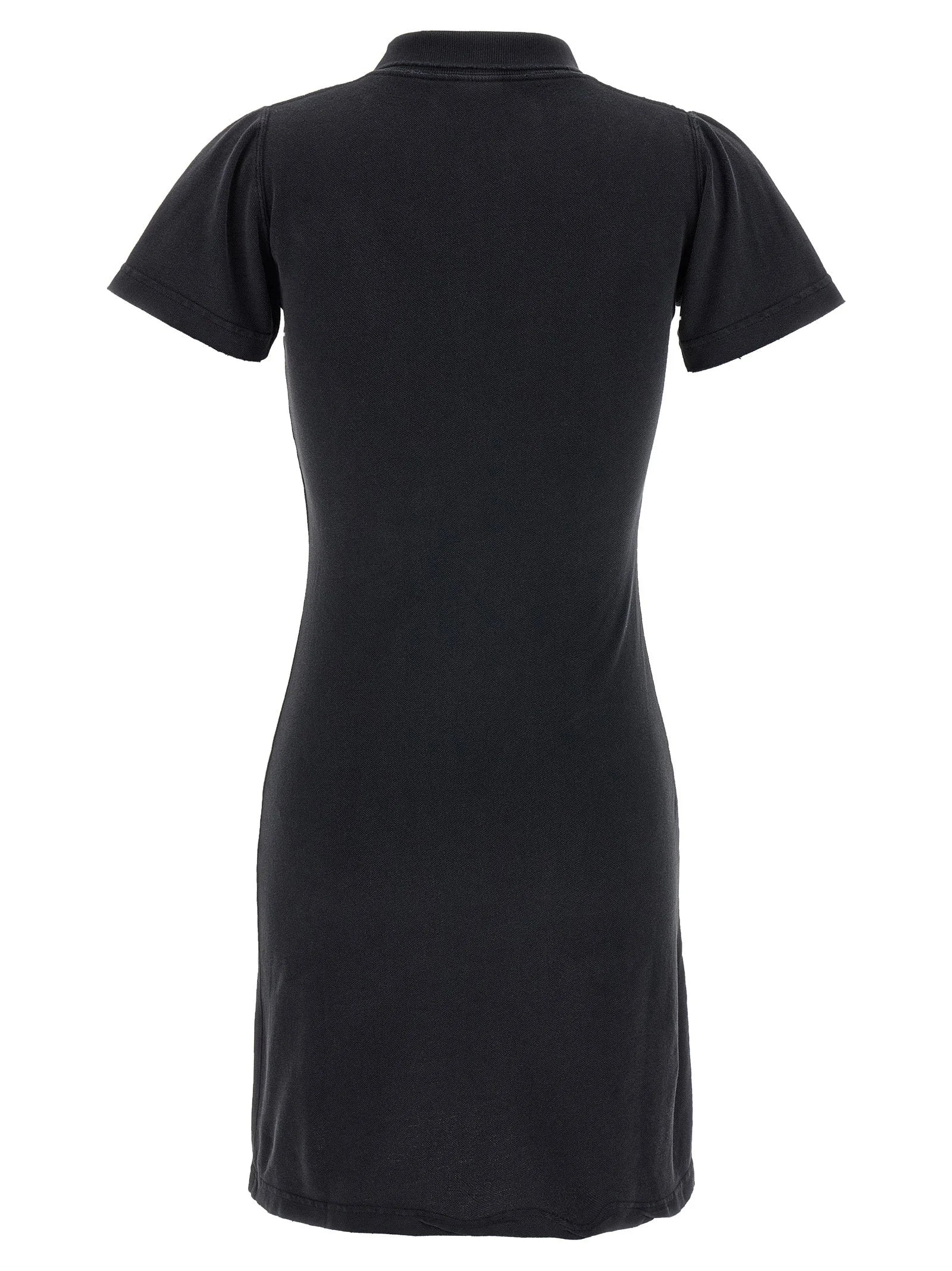 Balenciaga Black Cotton Short Dress