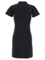 Balenciaga Black Cotton Short Dress