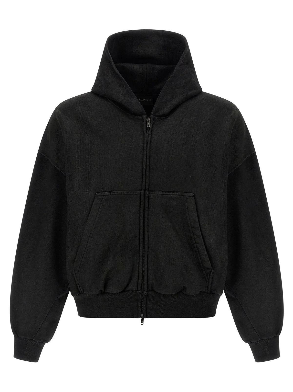 Felpa Balenciaga Nera in Cotone