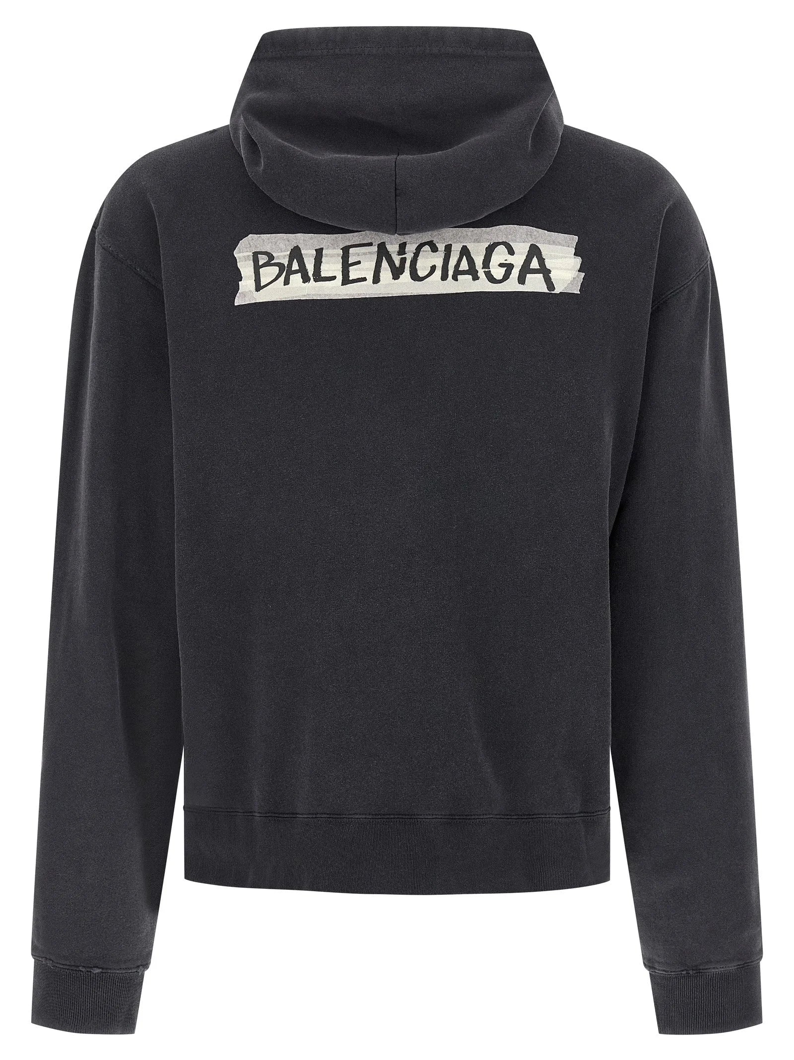 Balenciaga Black Cotton Sweatshirt